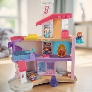Fisher-Price Little People Dollhouse - Pink, Purple, Blue, Yellow